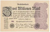 Německo, 2 Millionen Mark 1923, Ro.103c
