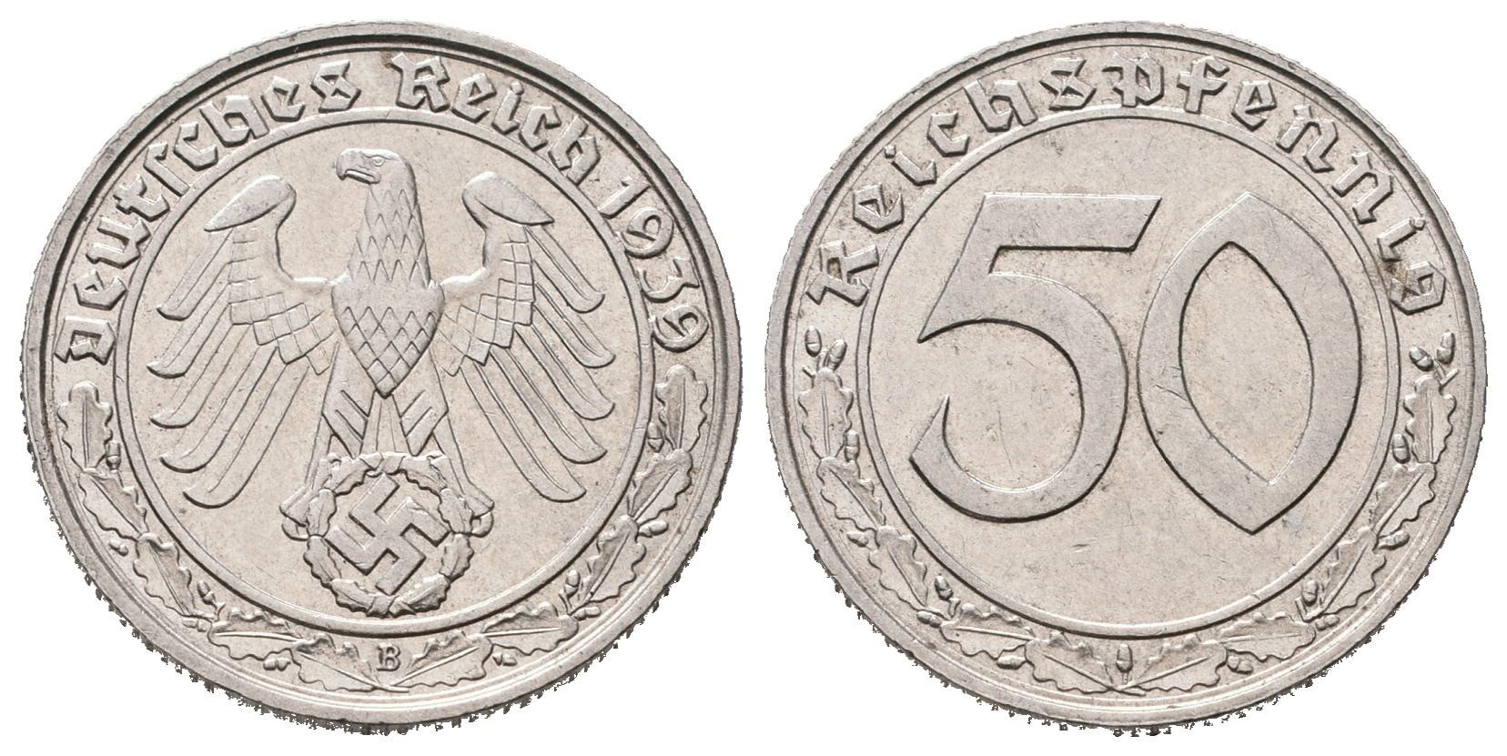 III. říše, 50 Pfennig 1939 B