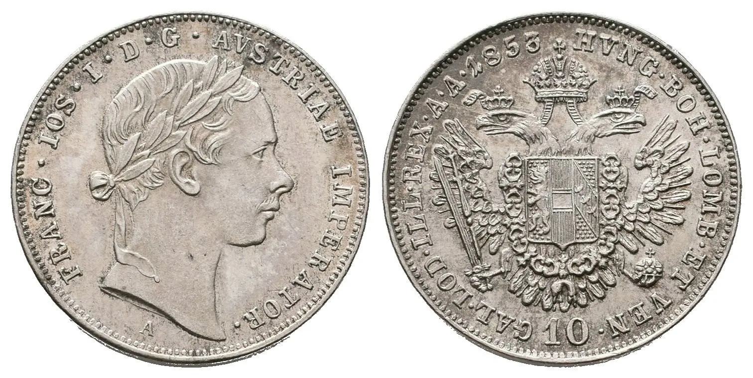 Konvenční měna, 1848 - 1857 — 1