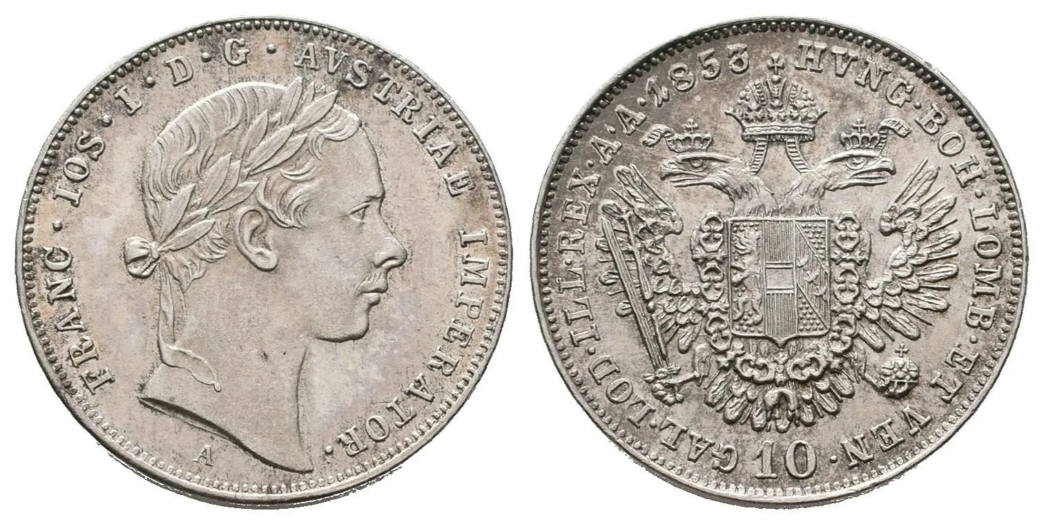 Konvenční měna, 1848 - 1857 — 1