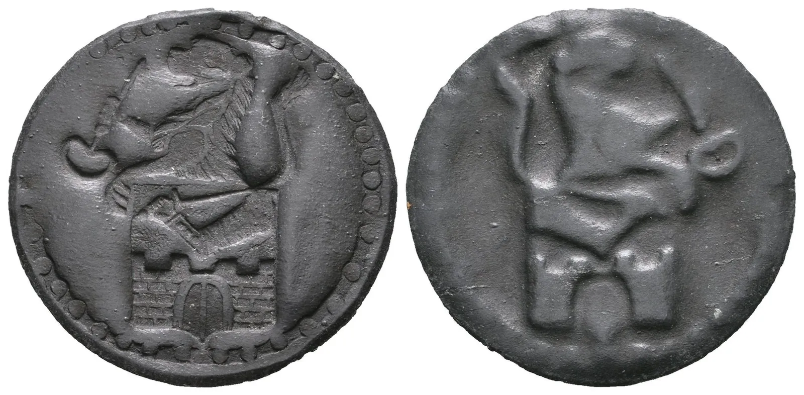 AE Známka b.l. (1796?) - Tržní (celní) jednostranná známka. Zn 26 mm, — 1