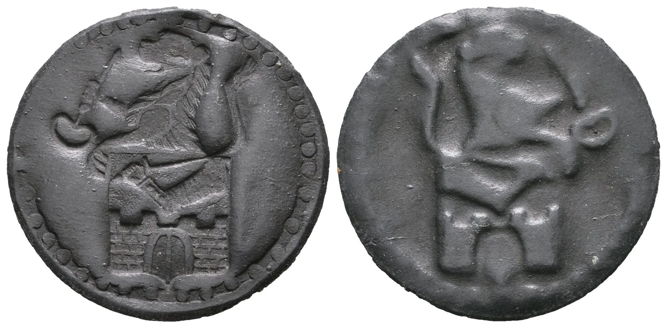 AE Známka b.l. (1796?) - Tržní (celní) jednostranná známka. Zn 26 mm, — 1