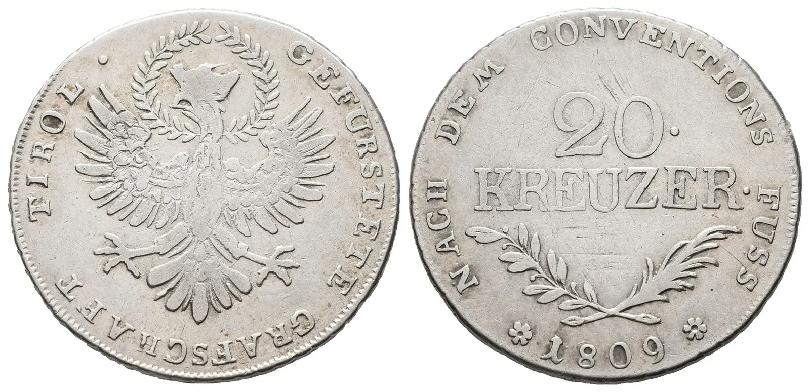 František II., 20 Krejcar 1809