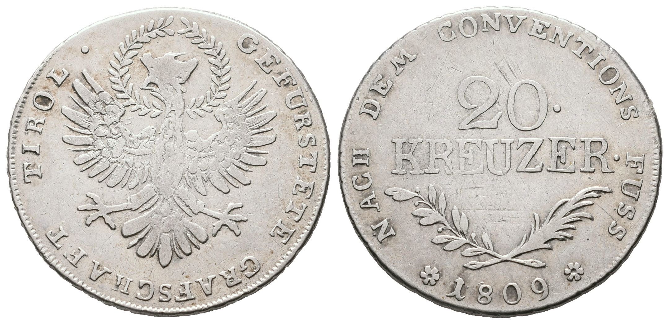 František II., 20 Krejcar 1809