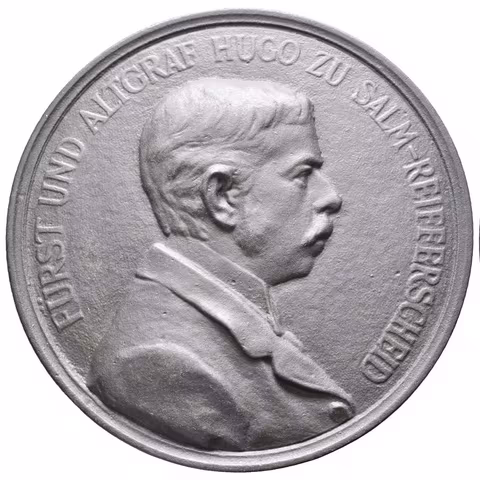 AE Medaile 1896 - Na památku posledního odpichu hutní pece,
