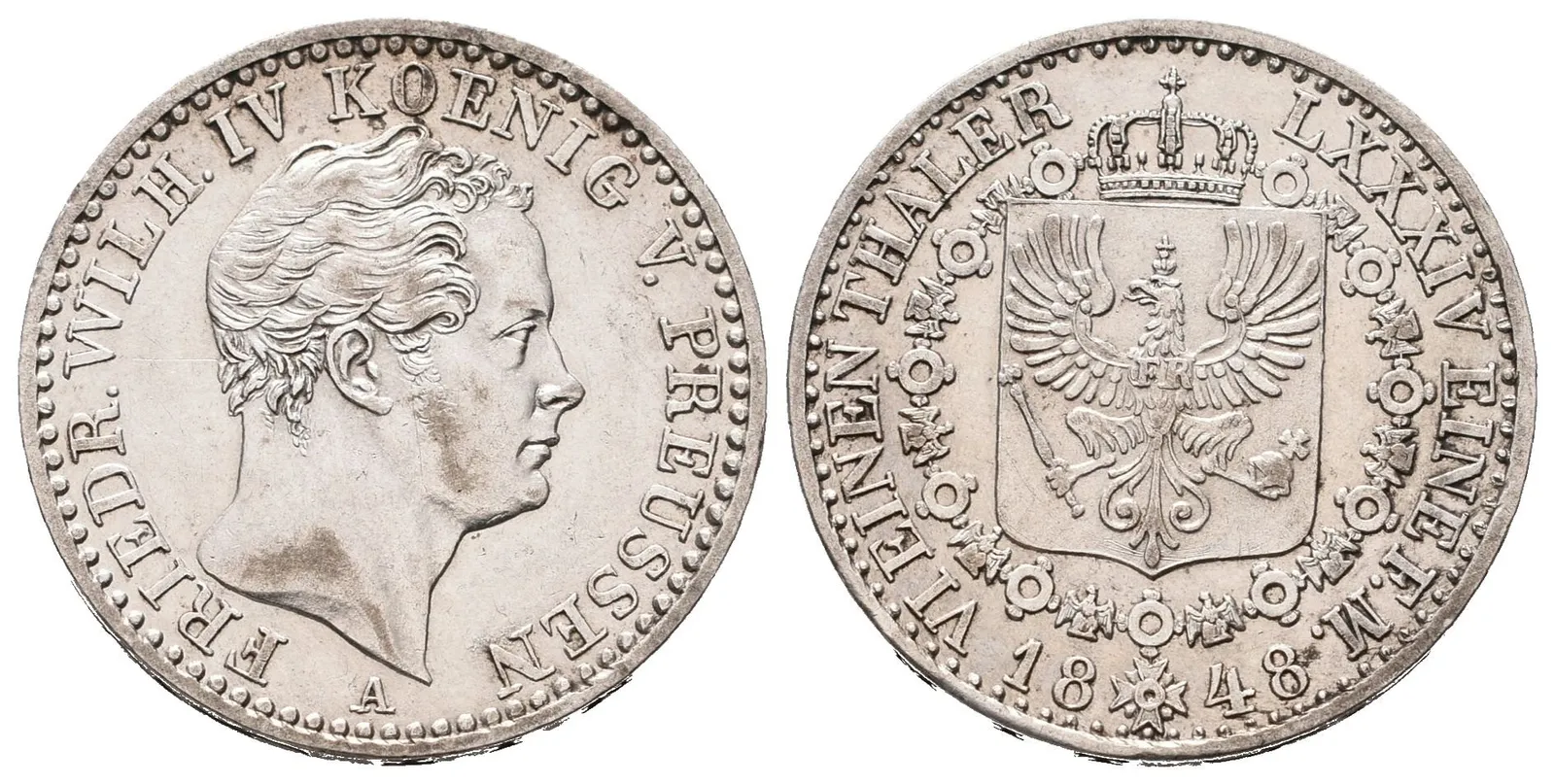 Prusko, 1/6 Tolaru 1848 A