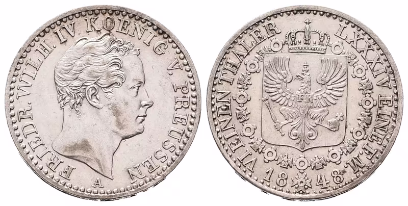 Prusko, 1/6 Tolaru 1848 A