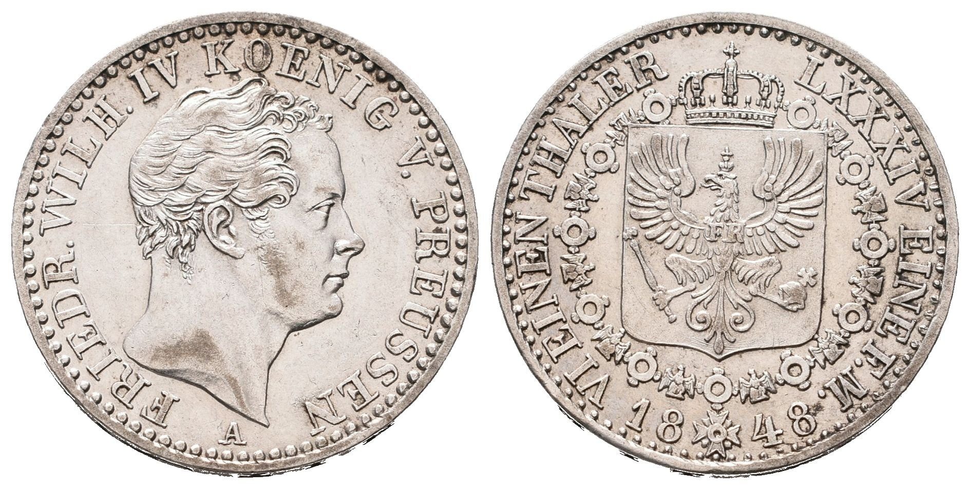Prusko, 1/6 Tolaru 1848 A