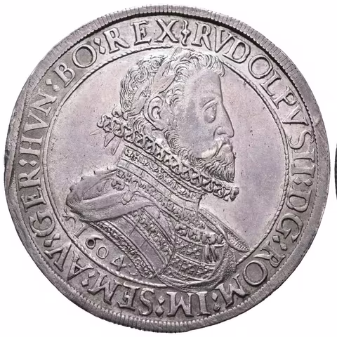 2 Tolar 1604, Hall, Dav.3004, KM.611.2, varianta RVDOLPVS II : DG : ...
