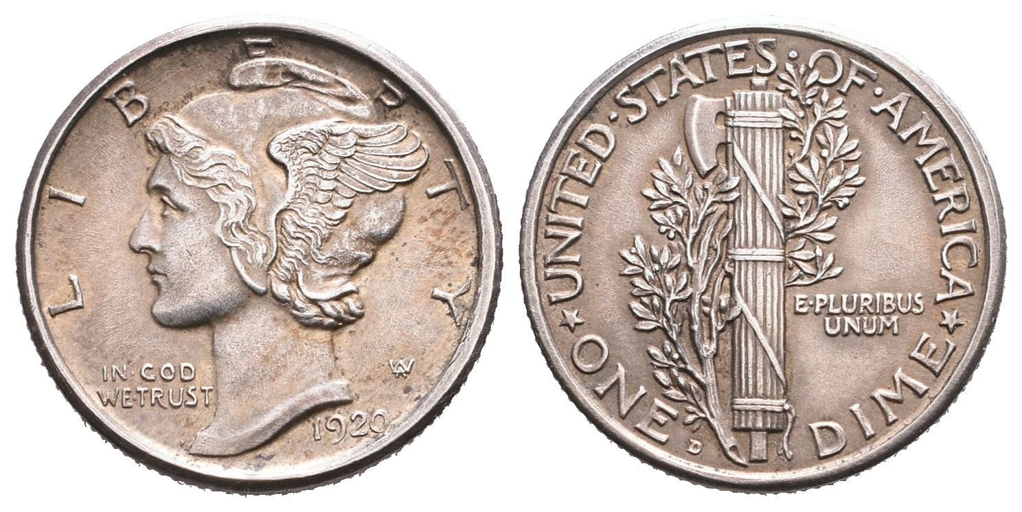 USA, Dime 1920 D