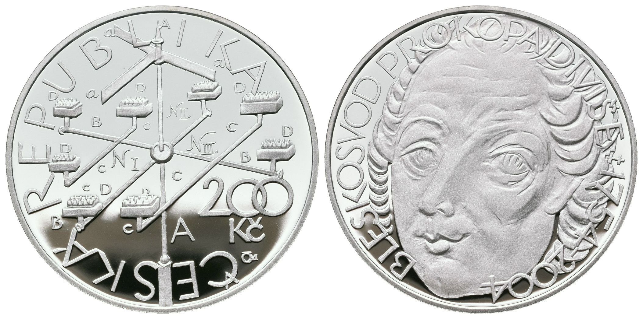 200 Kč 2004 - Prokop Diviš, PROOF