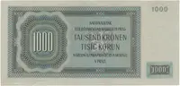 1000 Koruna 1942, I. vydání, série CH, Hej.38a - fotografie 2