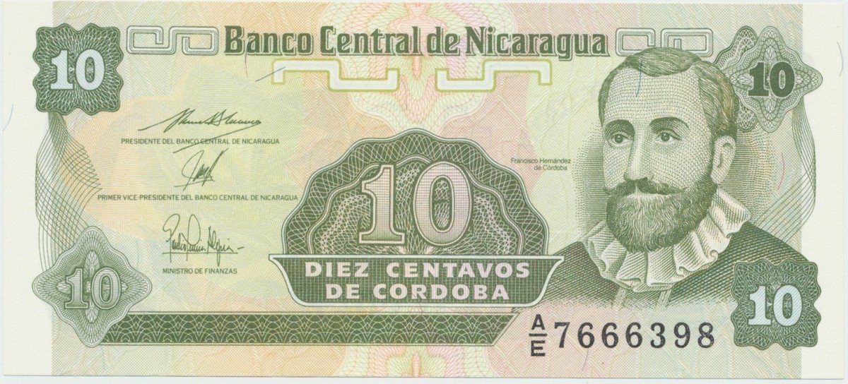 Nikaragua, 10 Centavos (1991), P.169