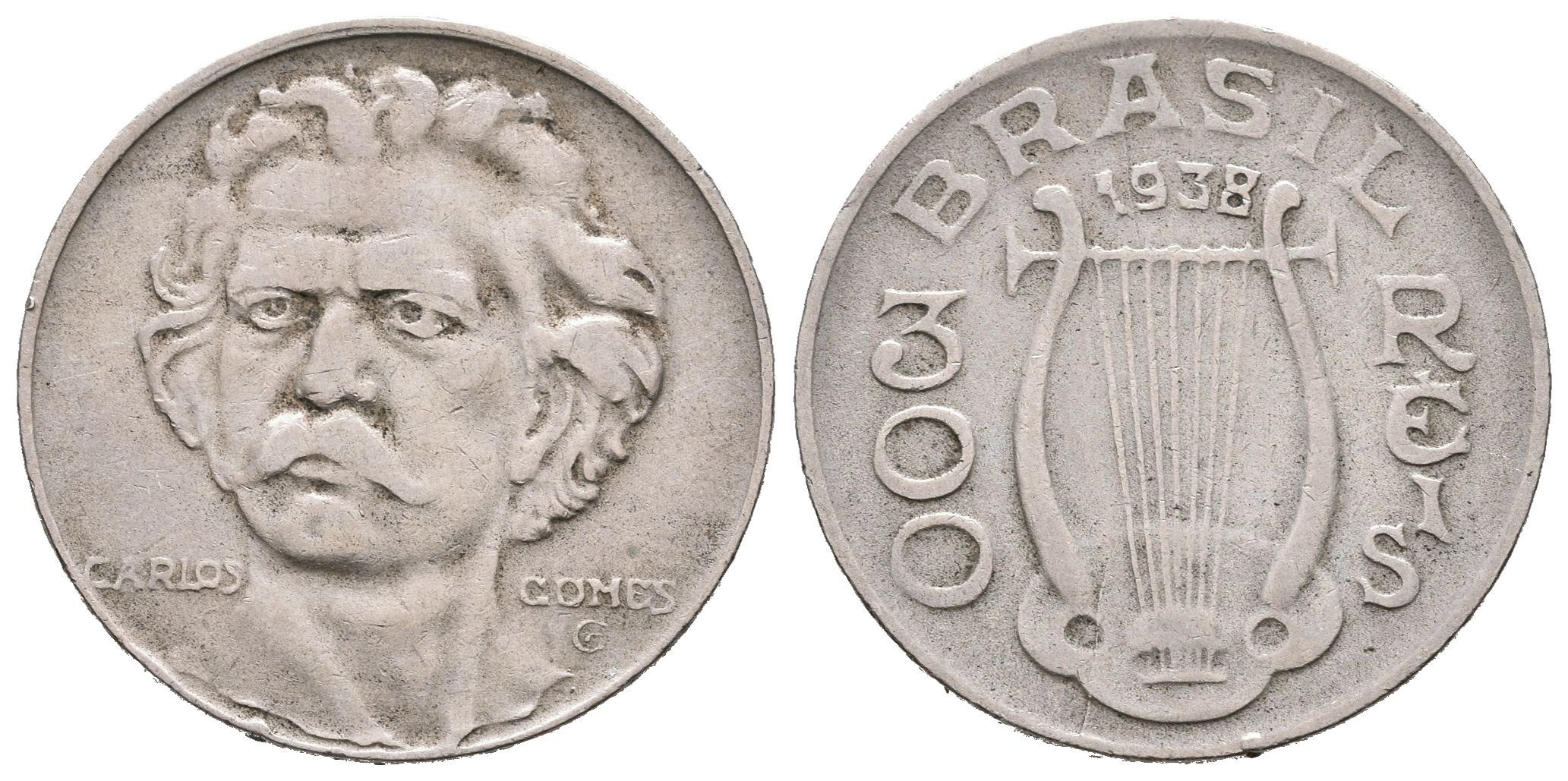 Brazílie, 300 Reis 1938