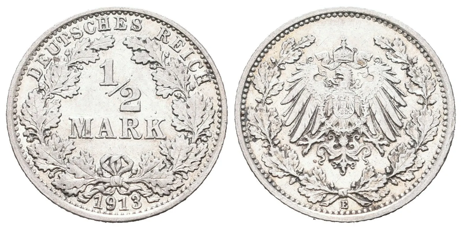 Německé císařství, 1/2 Marka 1913 E