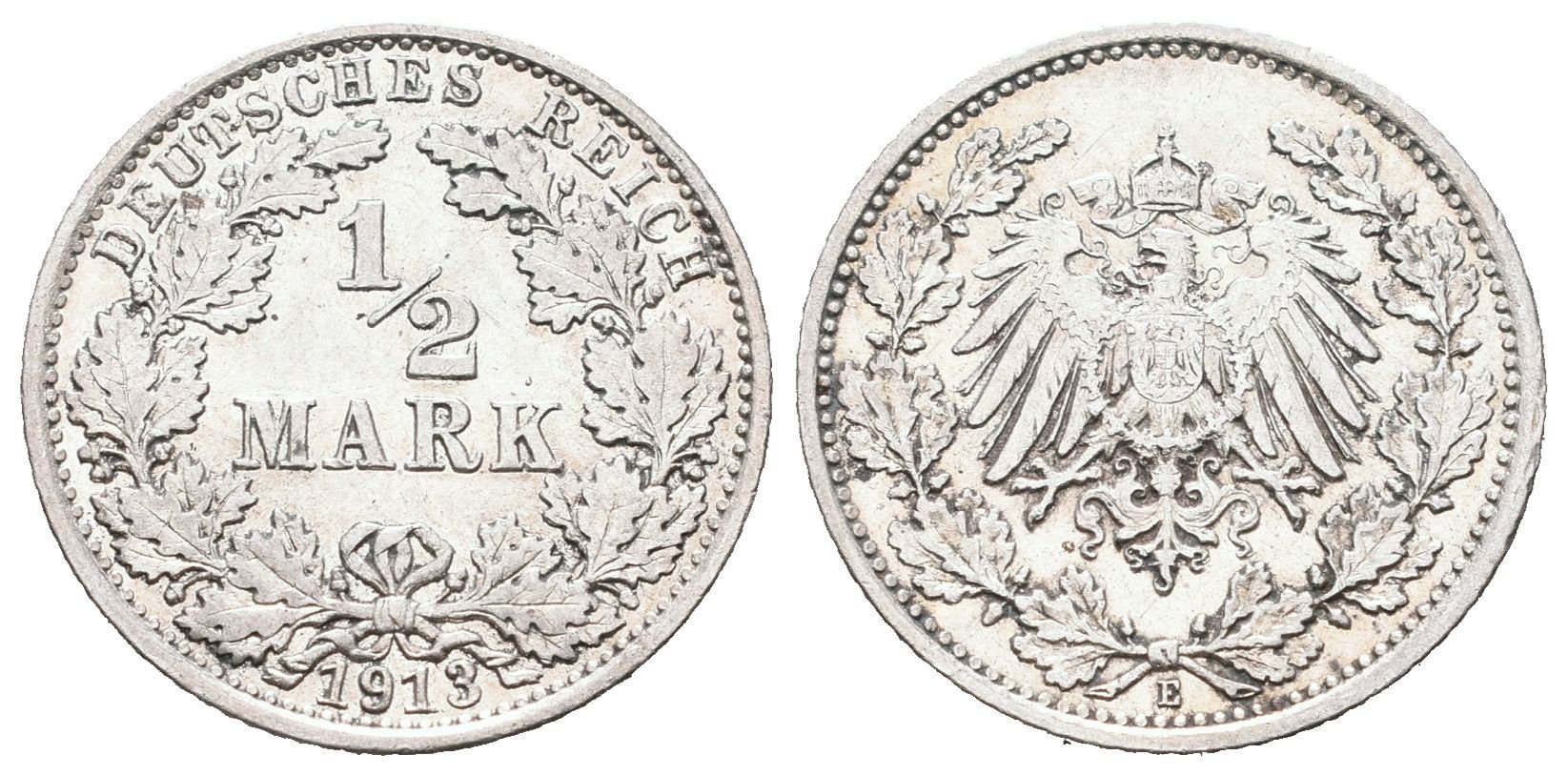 Německé císařství, 1/2 Marka 1913 E