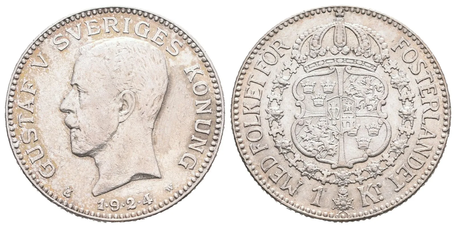 Švédsko, 1 Koruna 1924