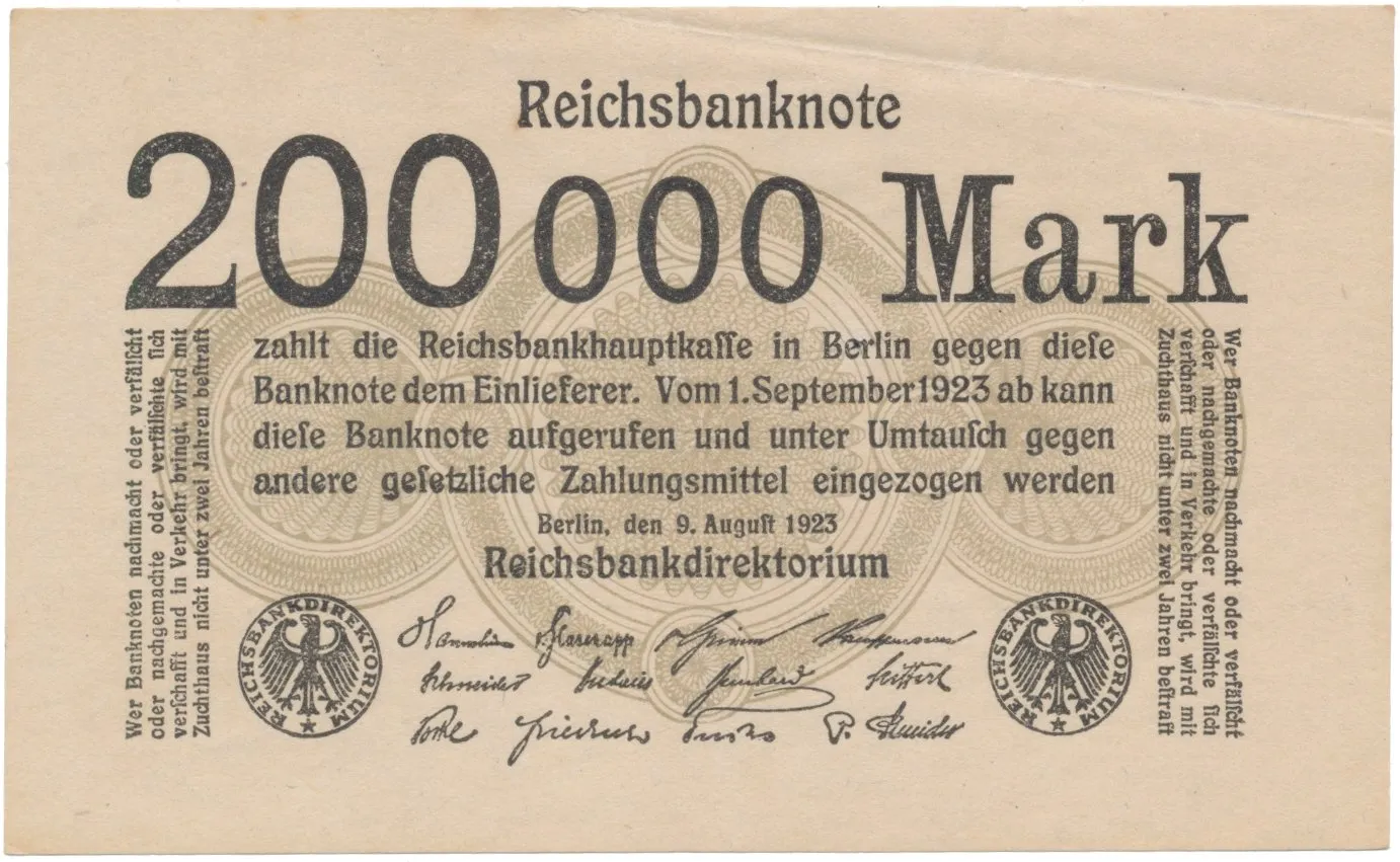 Německo, 200 000 Mark 1923, Ro.99b