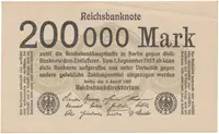 Německo, 200 000 Mark 1923, Ro.99b