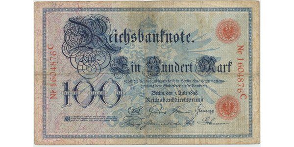 Německo, 100 Mark 1898, Ro.17