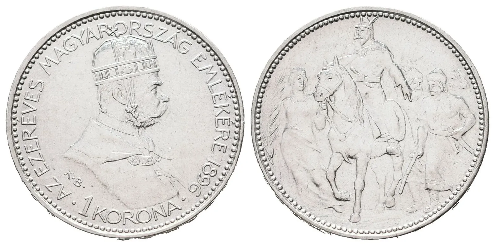 1 Koruna 1896 KB - jubilejní