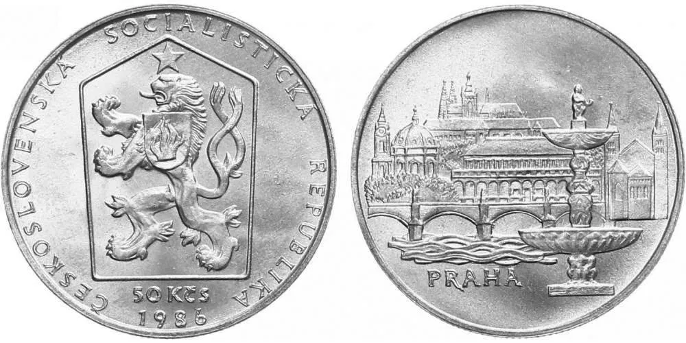50 Kčs 1986 - Praha