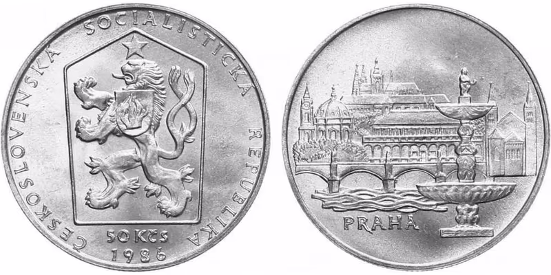 50 Kčs 1986 - Praha