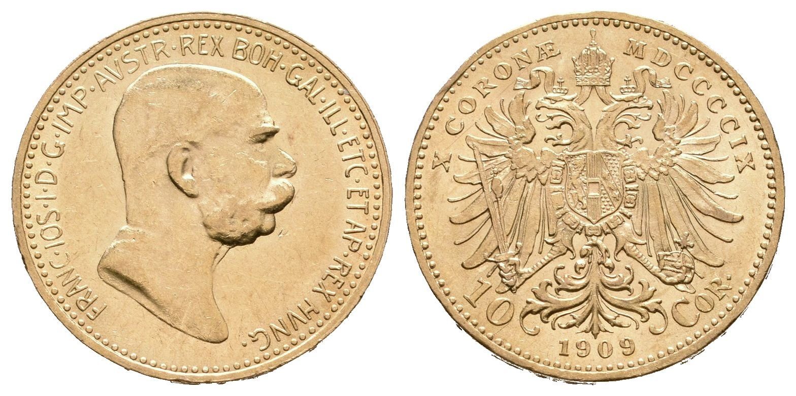 10 Koruna 1909, typ Marschall