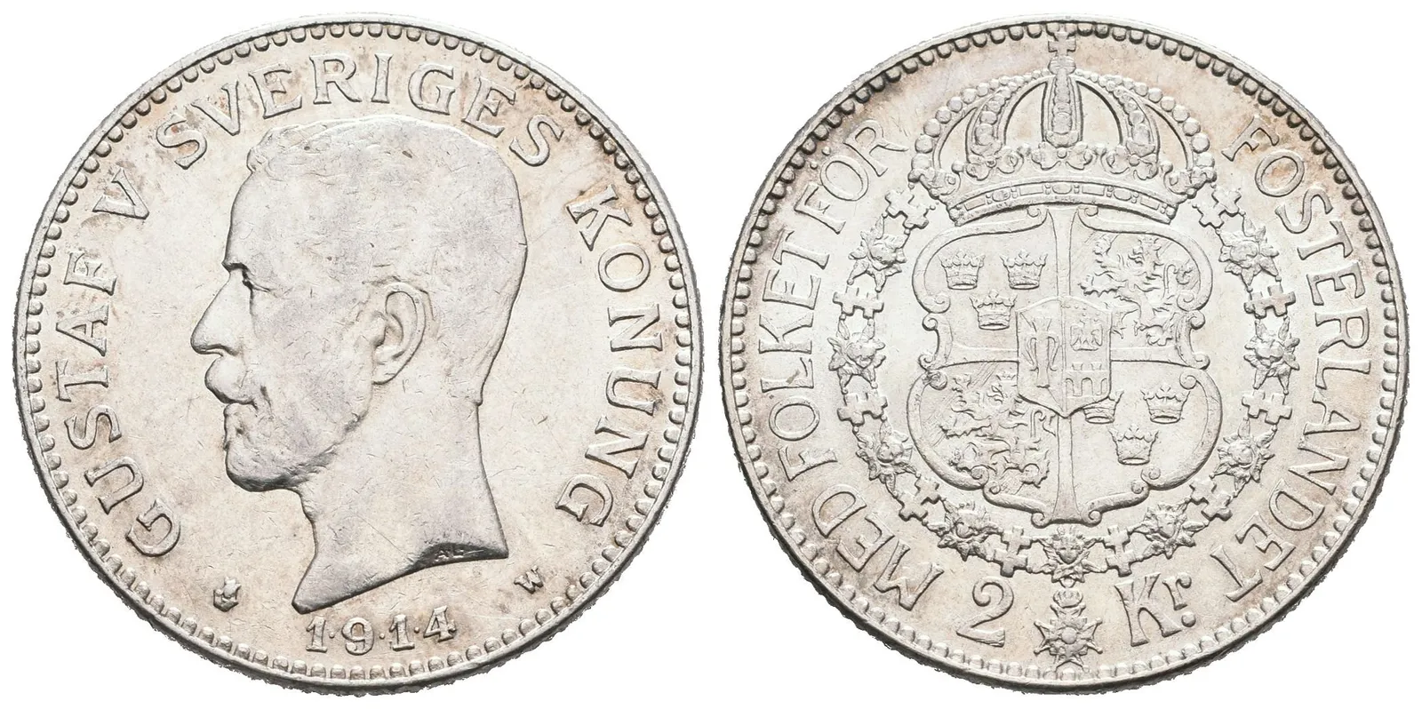 Švédsko, 2 Koruna 1914