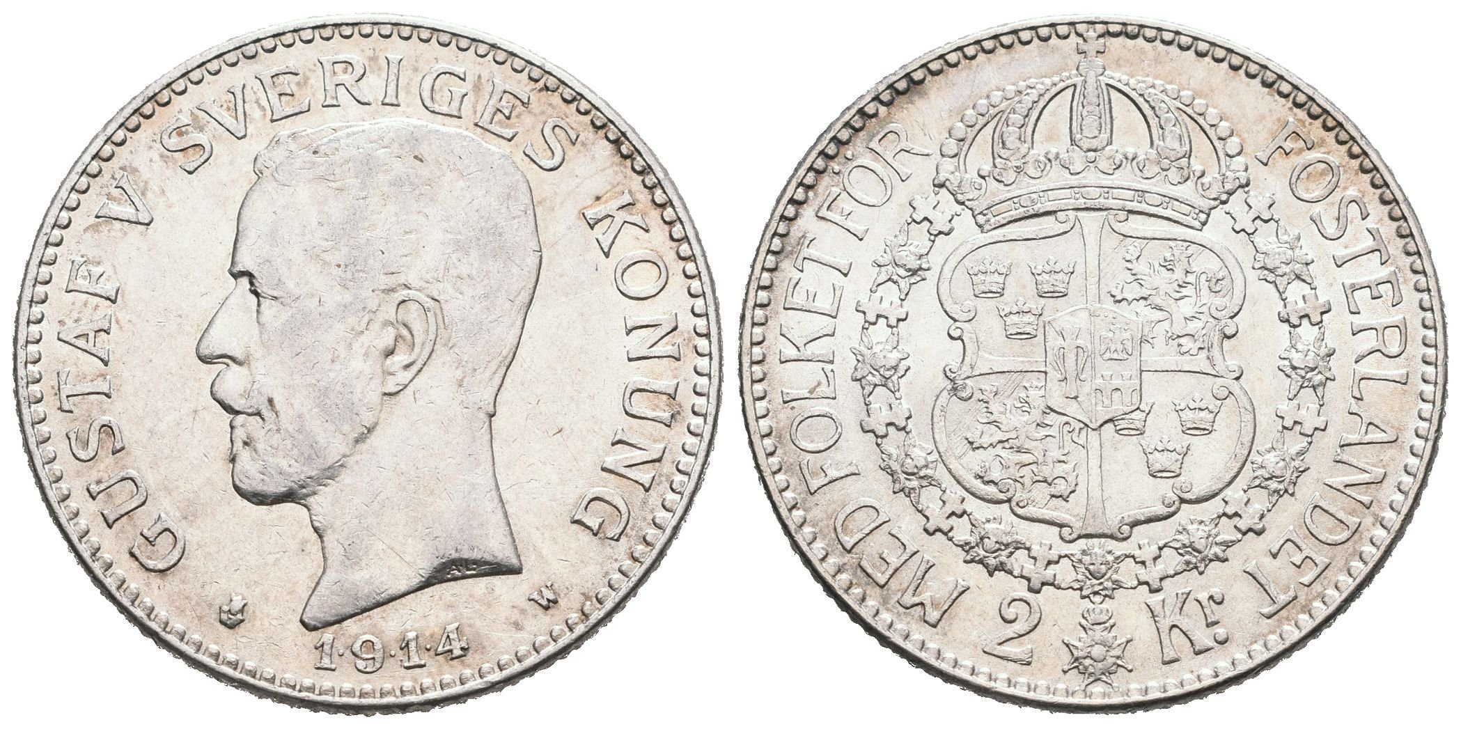 Švédsko, 2 Koruna 1914