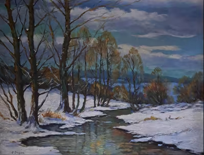 Oldřich Blažíček: Oldřich Blažíček (1887 - 1953) - Zimní nálada