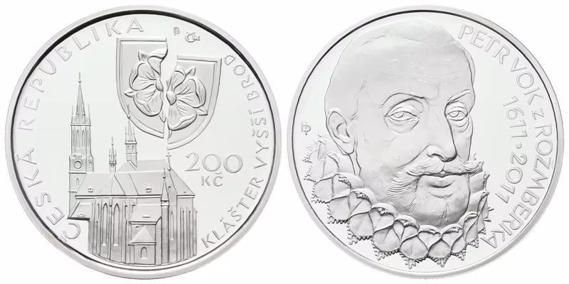 200 Kč 2011 - Petr Vok z Rožmberka, PROOF