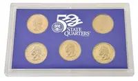 USA, Sada stříbrných 50 Cent mincí 2001 - fotografie 4