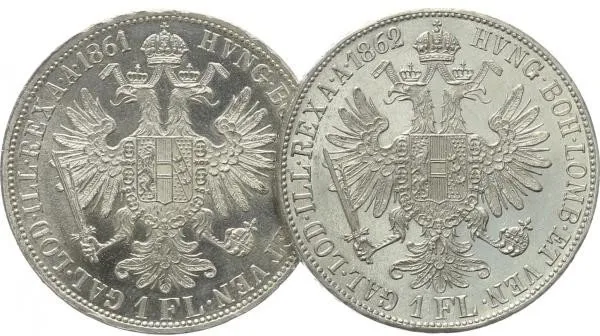 Rakouská a spolková měna, 1857 - 1892 — 1