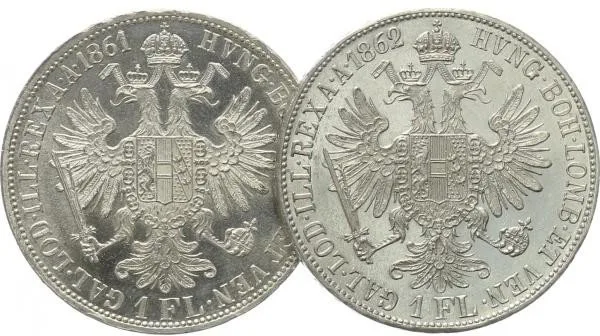 Rakouská a spolková měna, 1857 - 1892 — 1