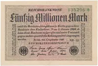 Německo, 50 Millionen Mark 1923, Ro.108l