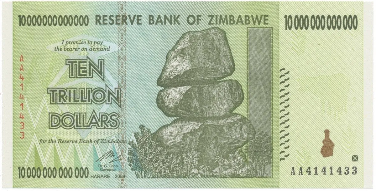 Zimbabwe, 10 Trillion Dollars 2008, P.88