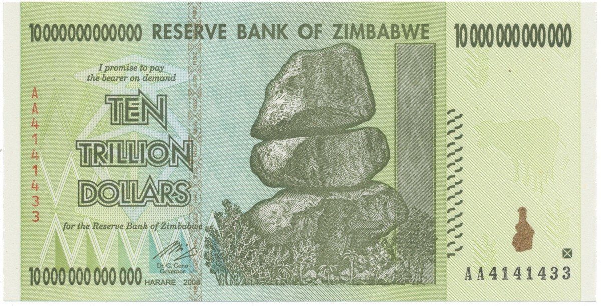 Zimbabwe, 10 Trillion Dollars 2008, P.88