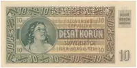 10 Koruna 1939, série Ab 1, SPECIMEN, Hej.49a1.S1 - fotografie 2