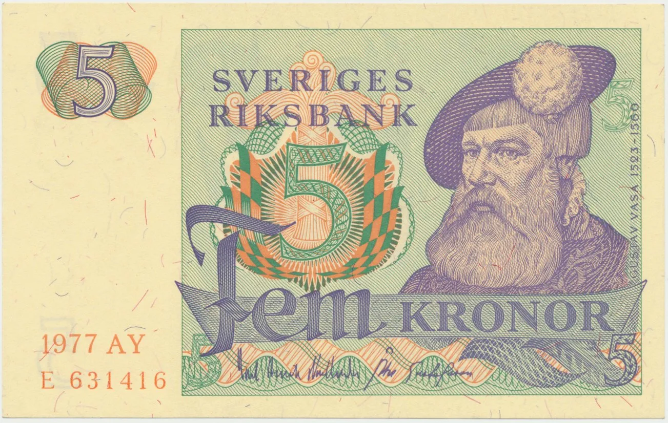 Švédsko, 5 Kronor 1977, P.51d