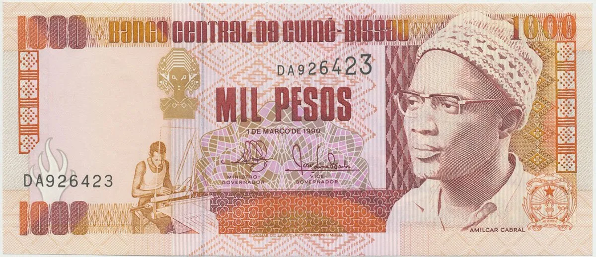 Guinea - Bissau, 1000 Pesos 1990, P.13a