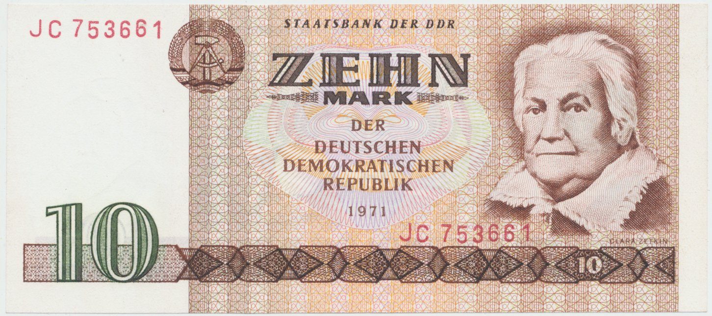 Německo - NDR, 10 DM 1971, I. vydání, Ros.359a