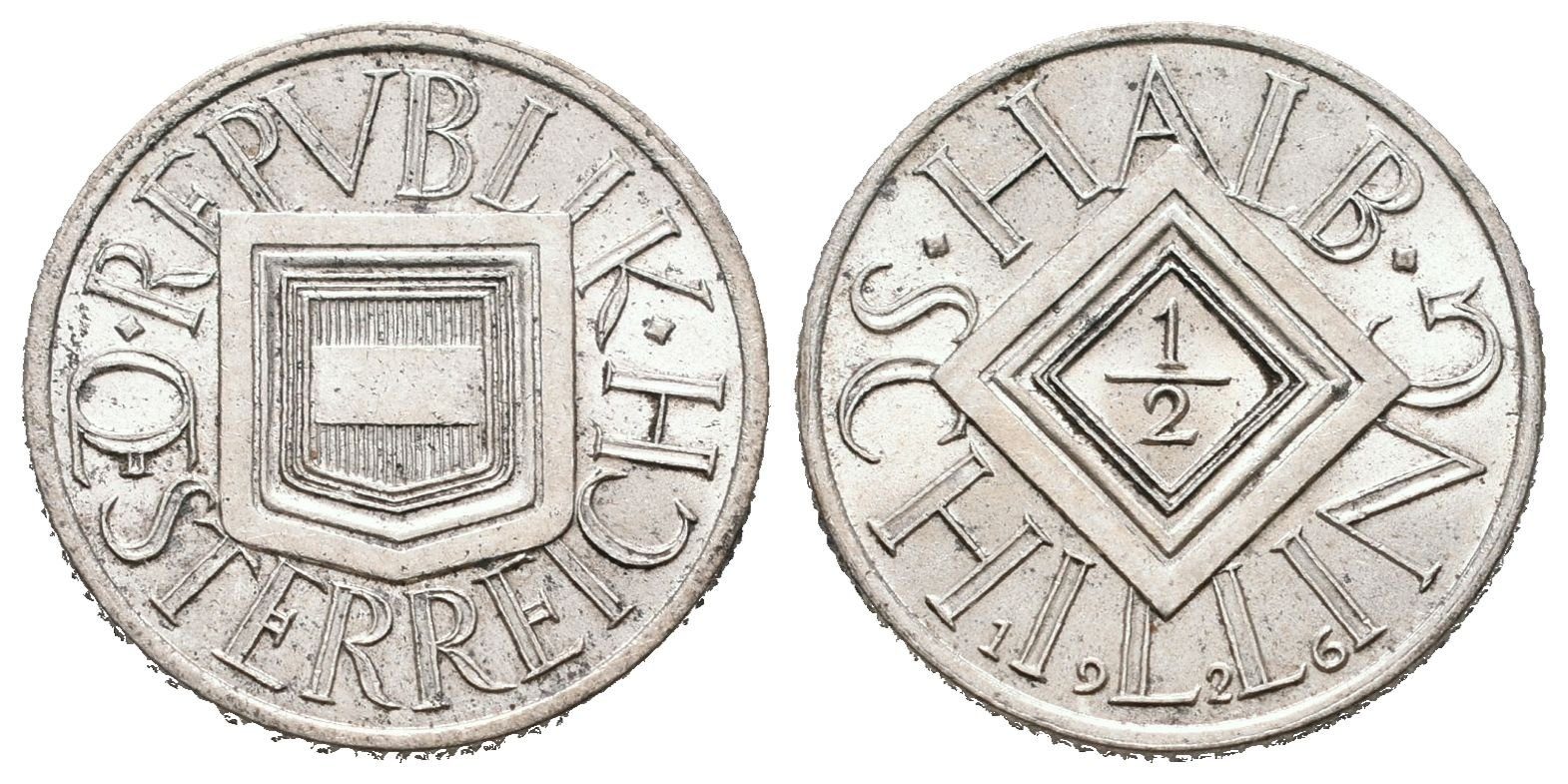 Rakousko, 1/2 Schilling 1926