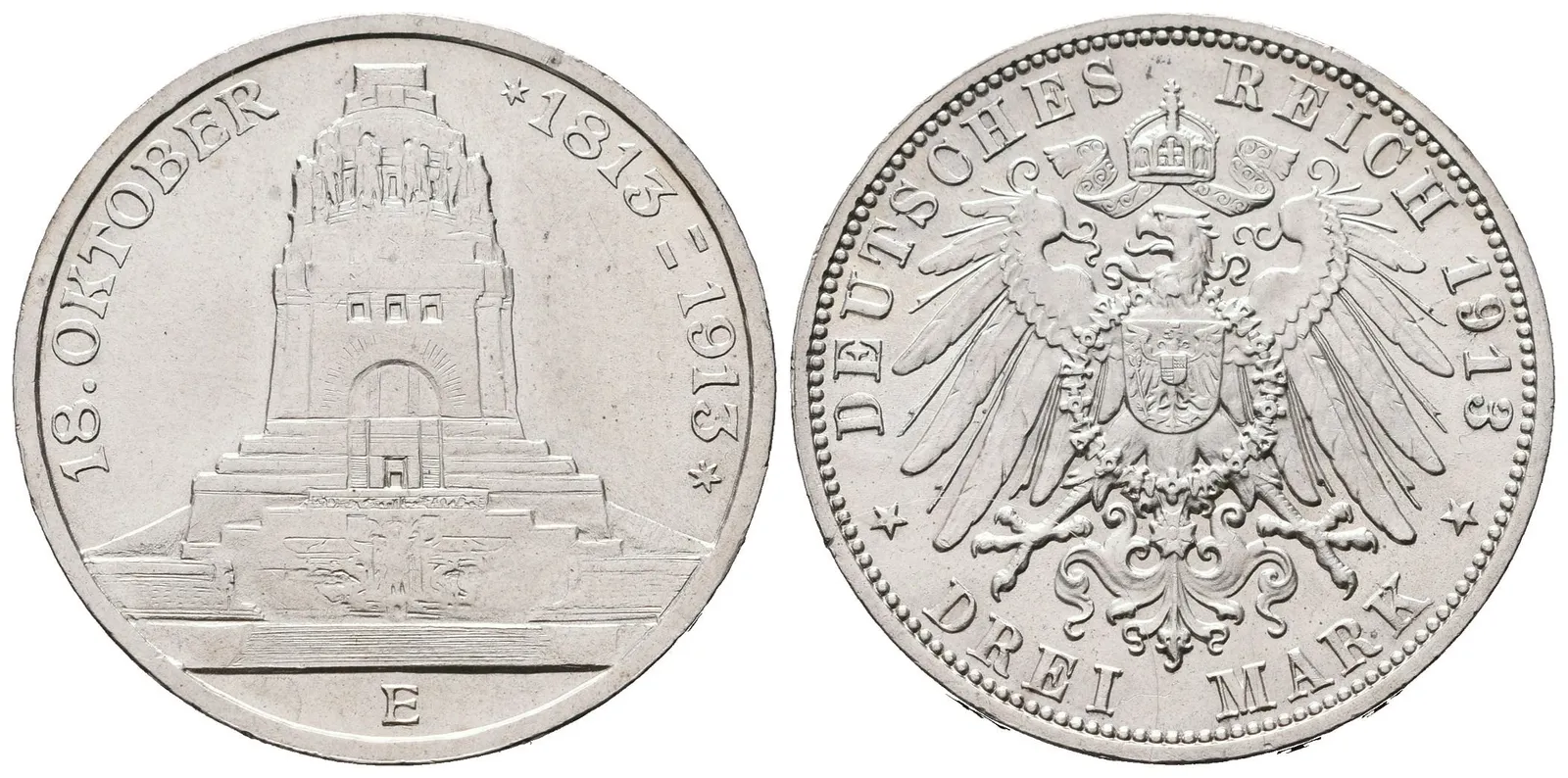 Sasko, 3 Marka 1913 A - 100. Výročí bitvy u Lipska