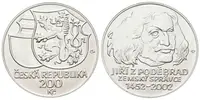 200 Kč 2002 - Jiří z Poděbrad