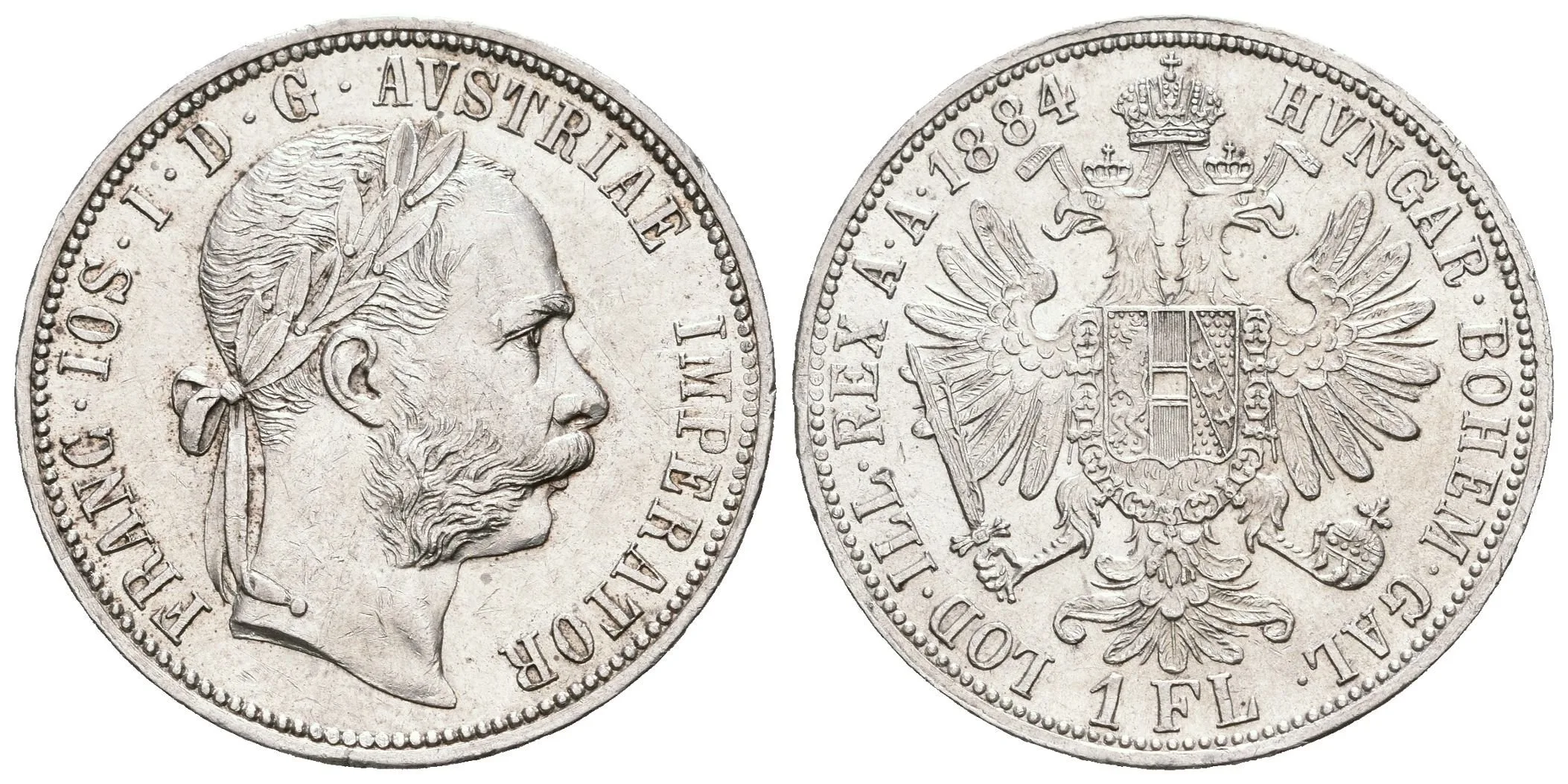 Zlatník 1884, krásná zachovalost, lesk, drobné rysky — 1