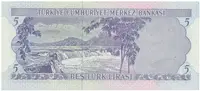 Turecko, 5 Lira (1976), P.185 - fotografie 2