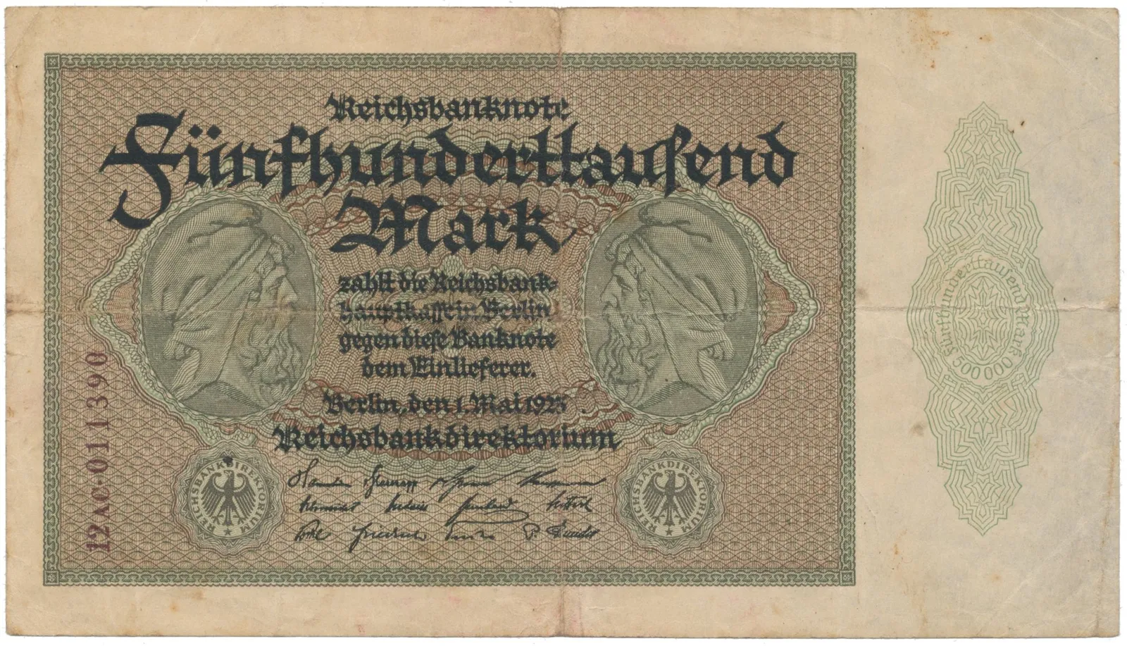 Německo, 500000 Mark 1923, Ro.87f