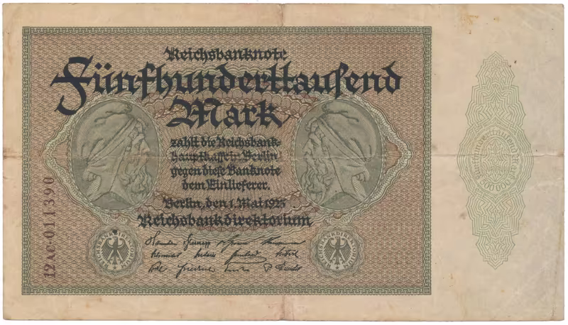 Německo, 500000 Mark 1923, Ro.87f
