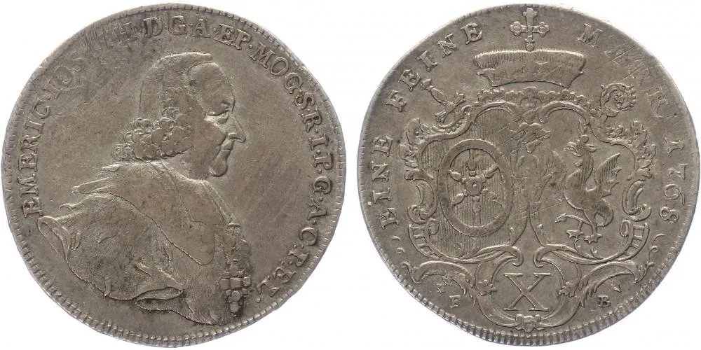 Mainz - arcibiskupství, Emeric Josef, 1763 - 1774 — 1